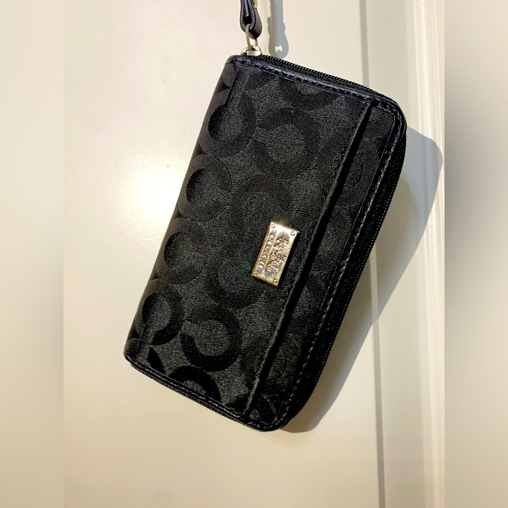 Black Coach Wristlet
